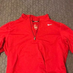 Men's Nike Running Red 1/4 Zip Like New
